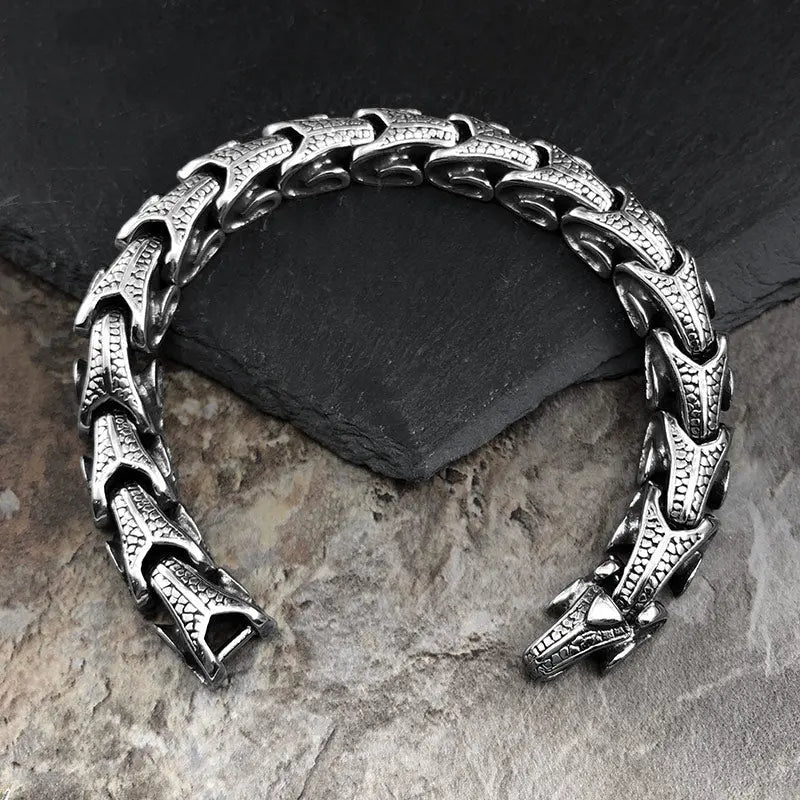 Dragon Bone Stainless Steel Bracelet VRAFI