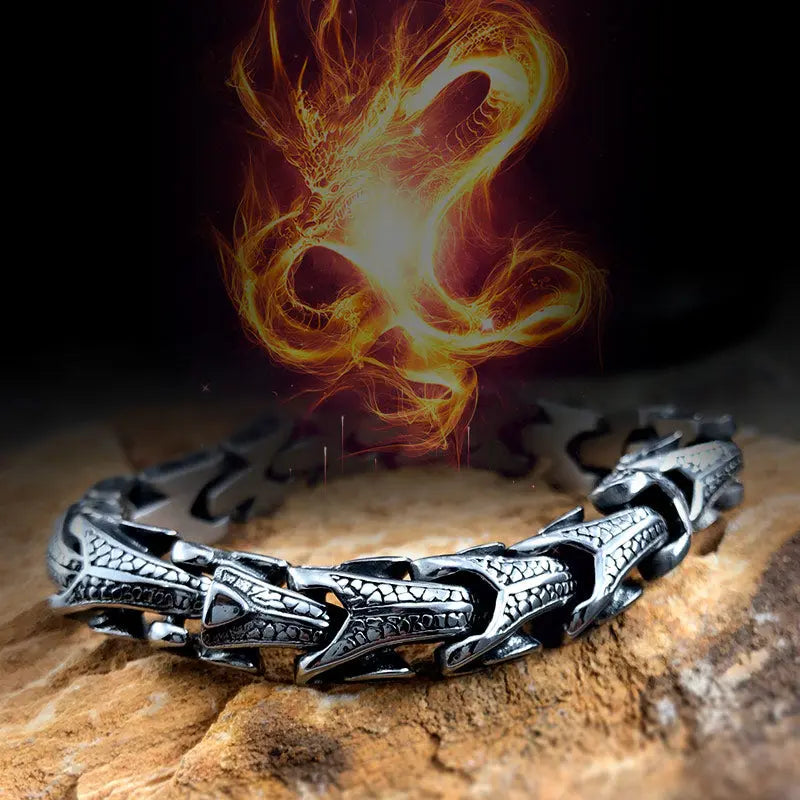 Dragon Bone Stainless Steel Bracelet VRAFI