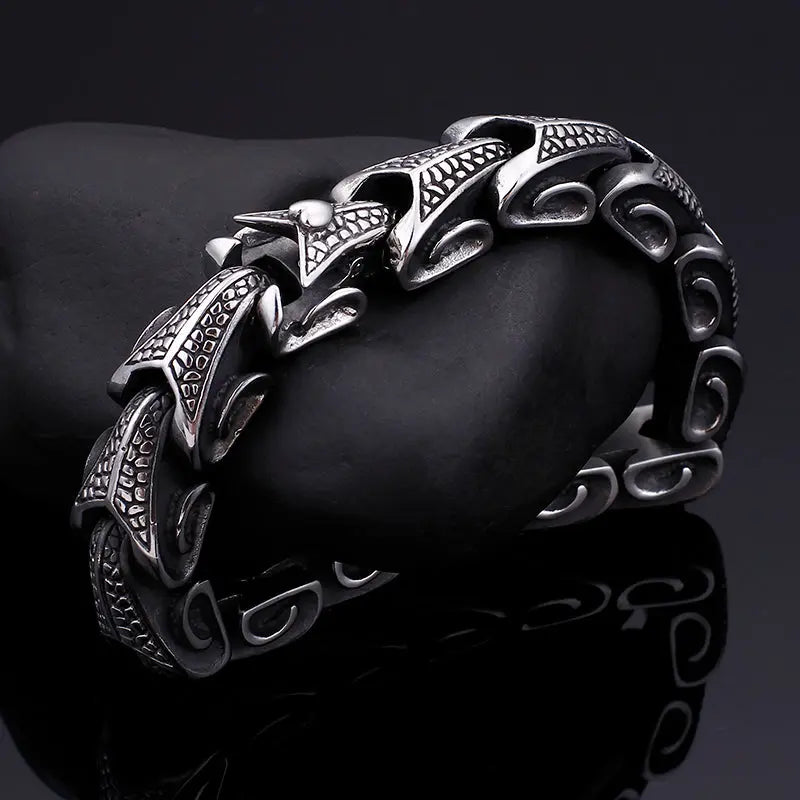 Dragon Bone Stainless Steel Bracelet VRAFI