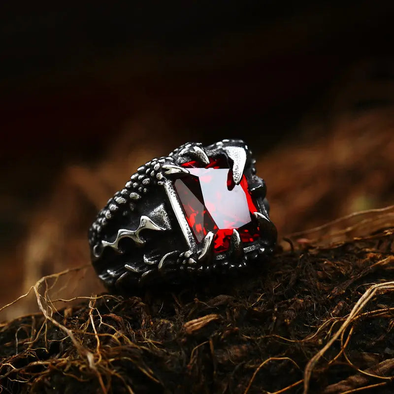 Dragon Claw Style Stainless Steel Ring - Vrafi Jewelry