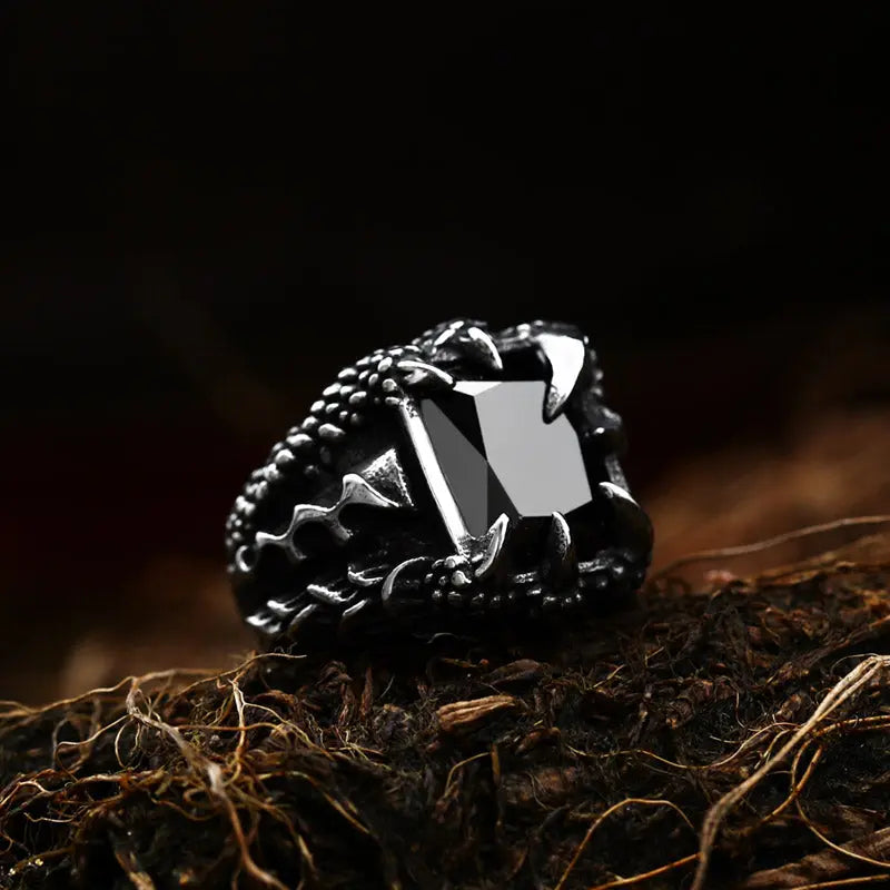 Dragon Claw Style Stainless Steel Ring - Vrafi Jewelry