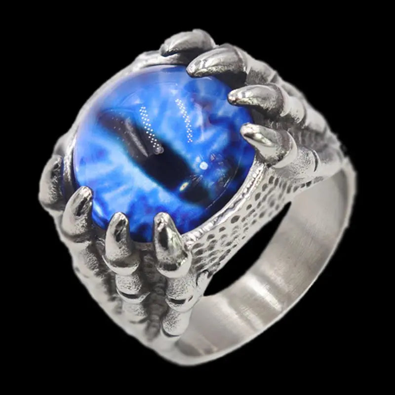 Dragon Eye Claw Stainless Steel Ring - Vrafi Jewelry