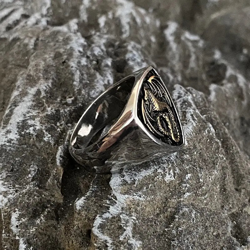 Dragon Shield Stainless Steel Ring VRAFI