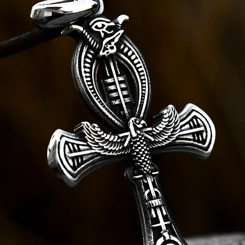 Egyptian Style Coptic Ankh Stainless Steel Pendant VRAFI