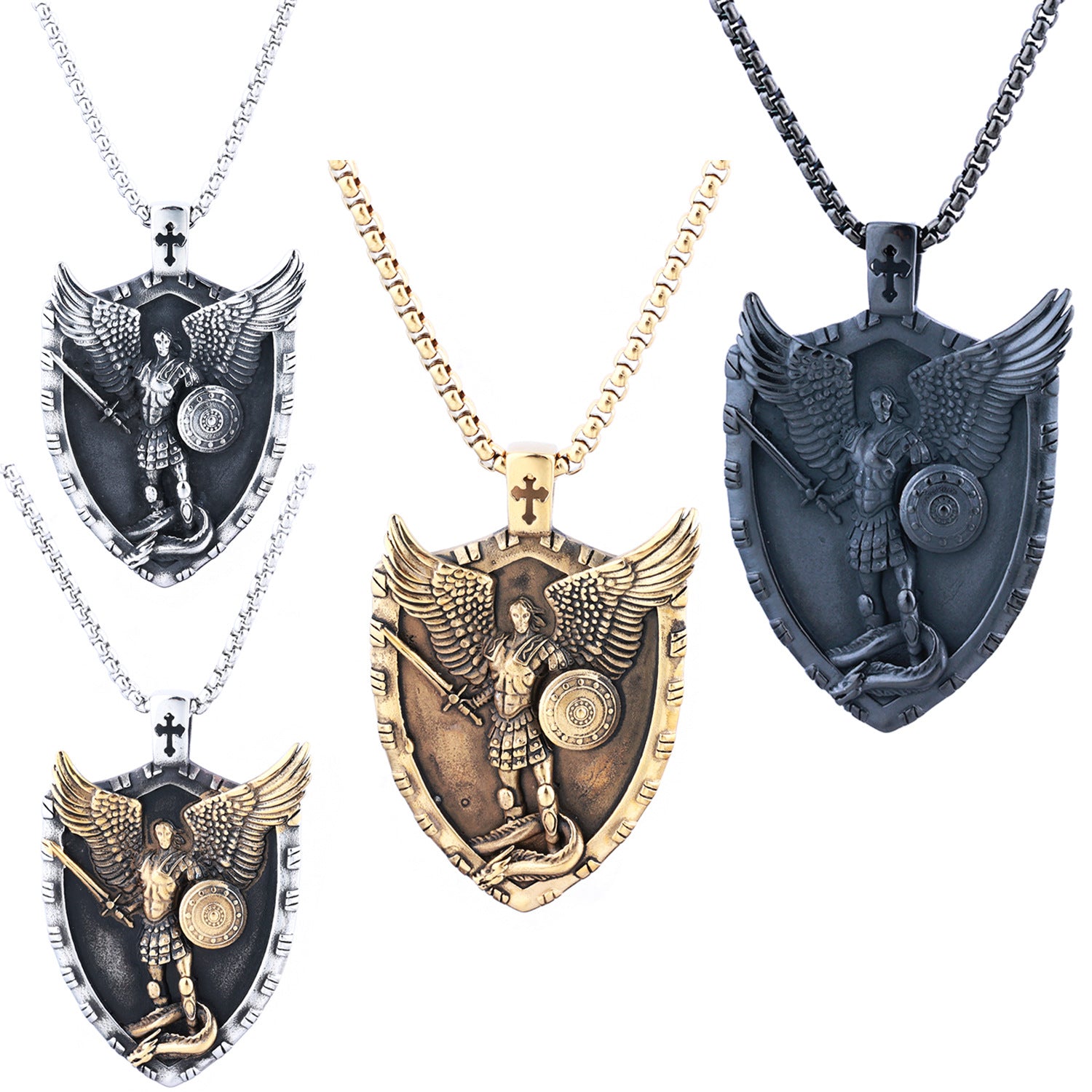 Faith in Archangel Michael Vintage Pendant