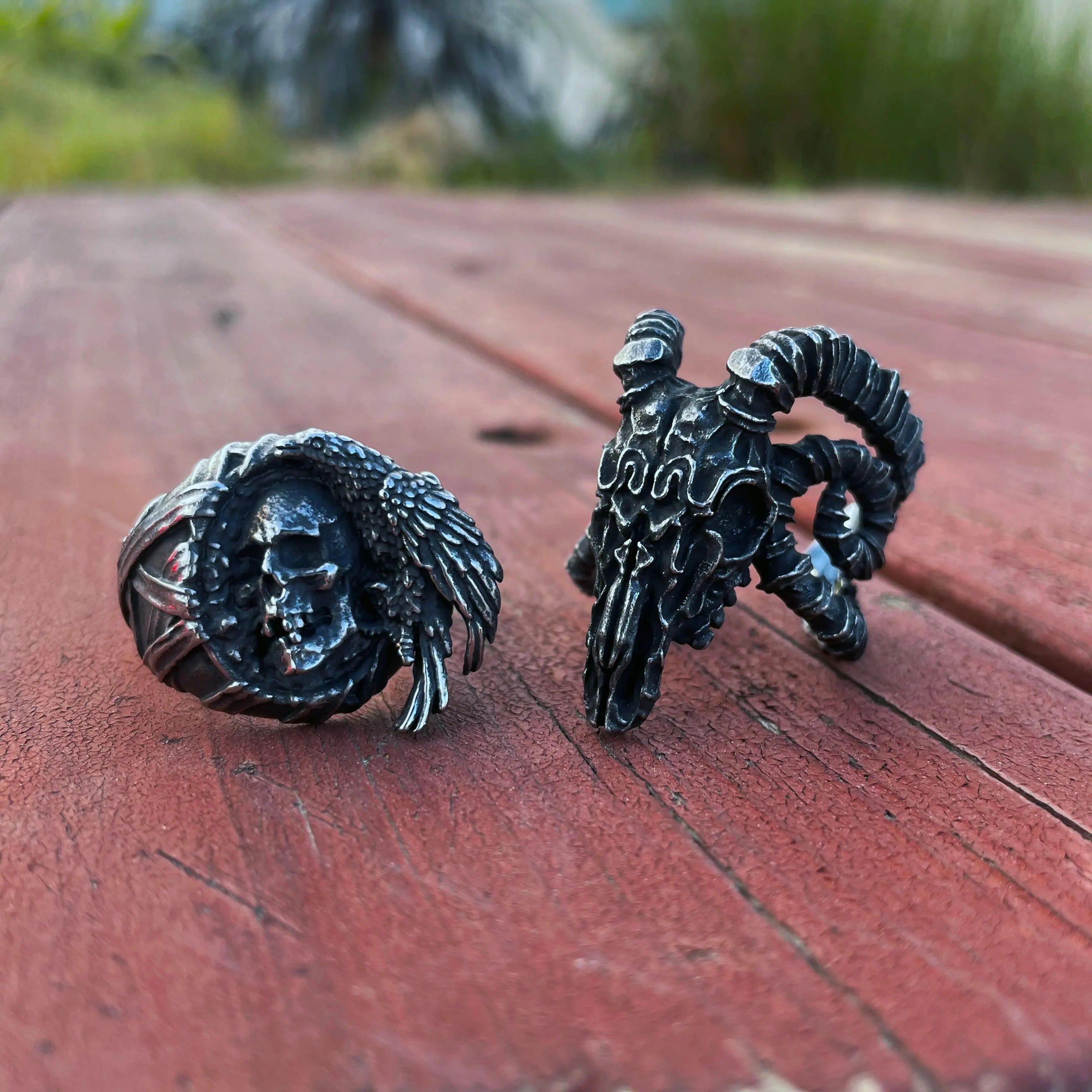 Goat Skull Stainless Steel Rings VRAFI