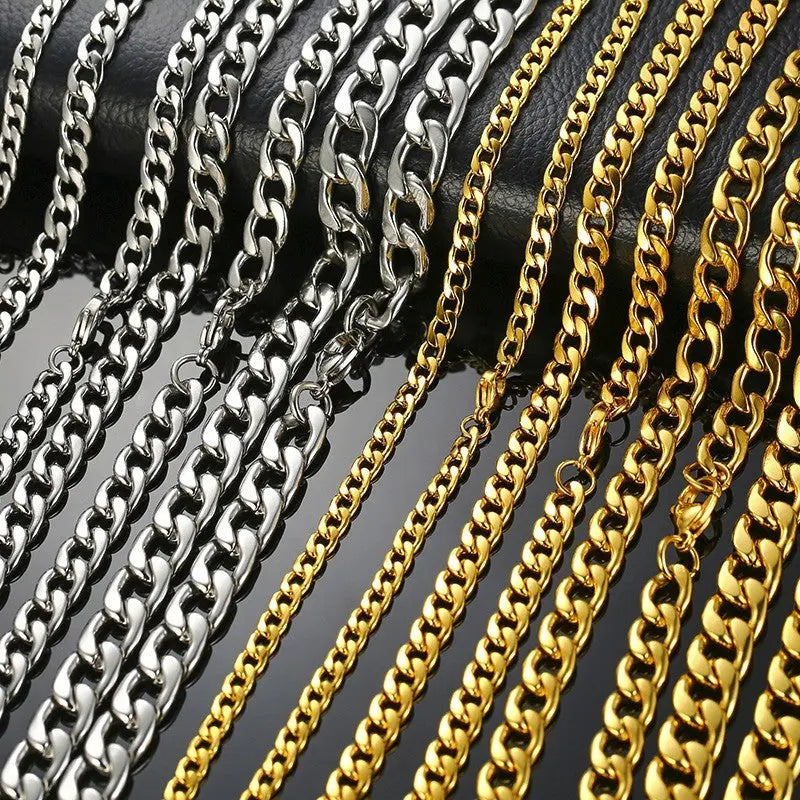 Golden Round Miami Cuban Link Chain - Vrafi Jewelry