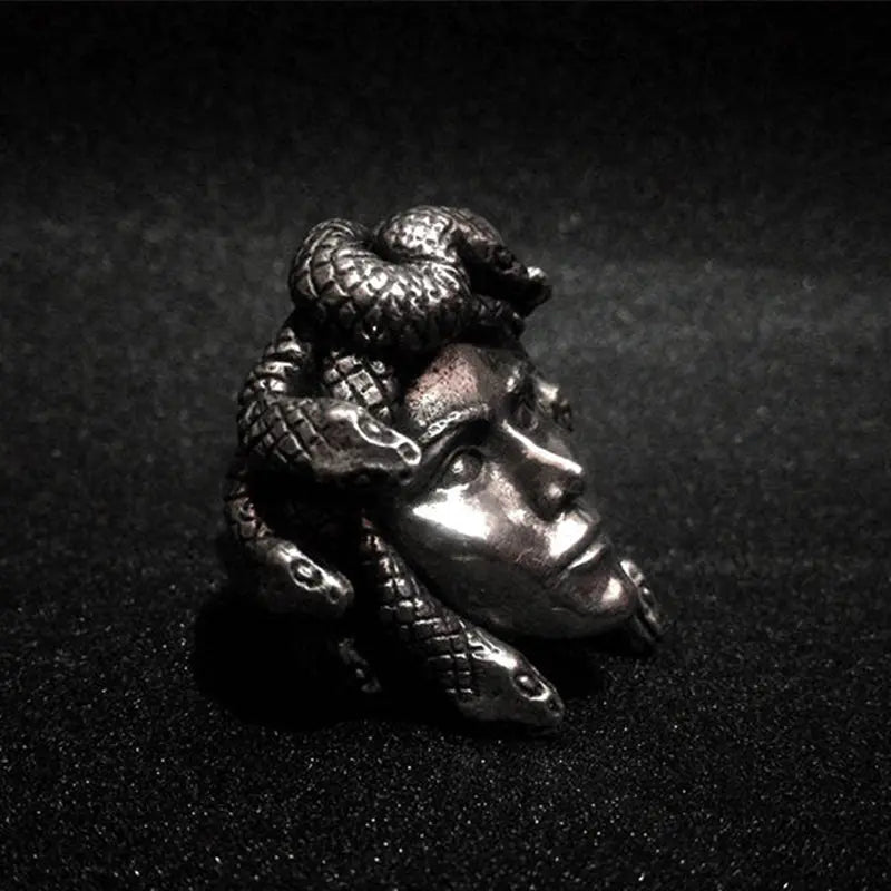 Greek Mythology Gorgon Monster Medusa Beast Ring - Vrafi Jewelry