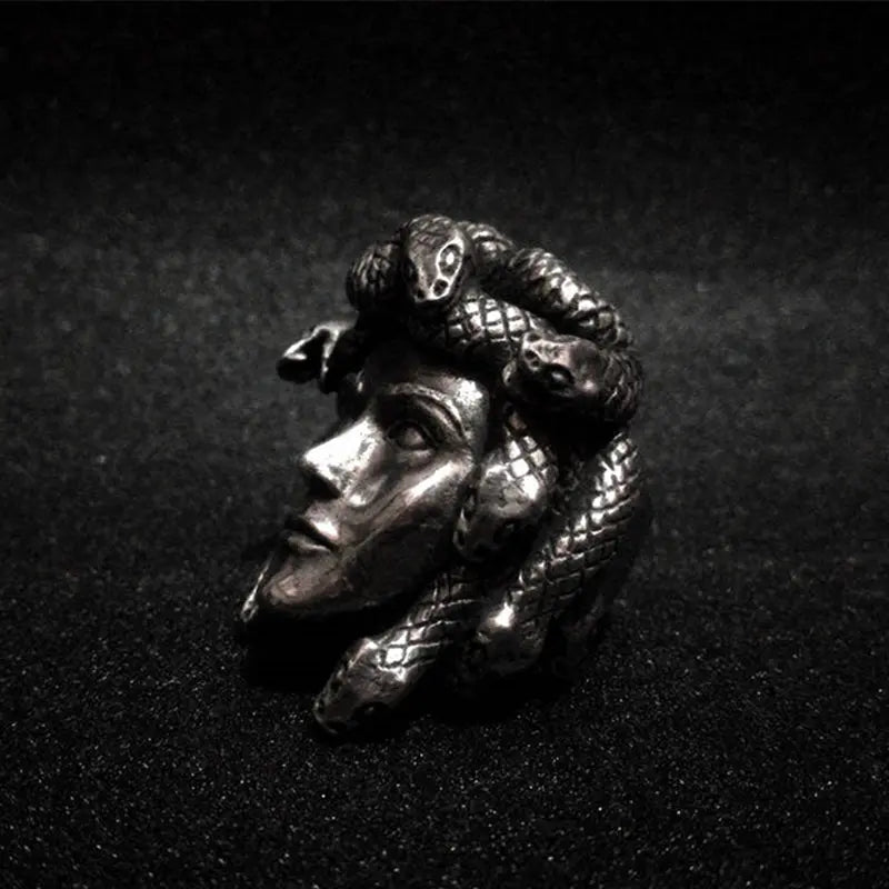 Greek Mythology Gorgon Monster Medusa Beast Ring - Vrafi Jewelry