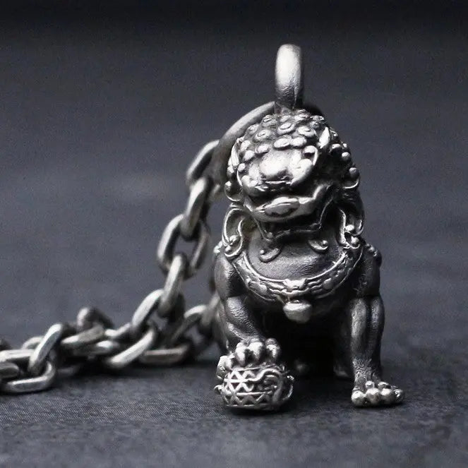 Handmade Lion 925 Silver Pendant VRAFI