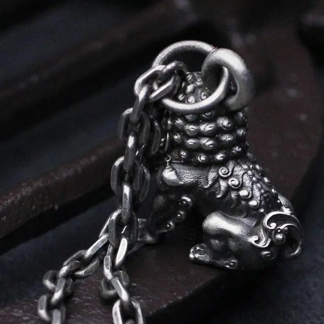 Handmade Lion 925 Silver Pendant VRAFI