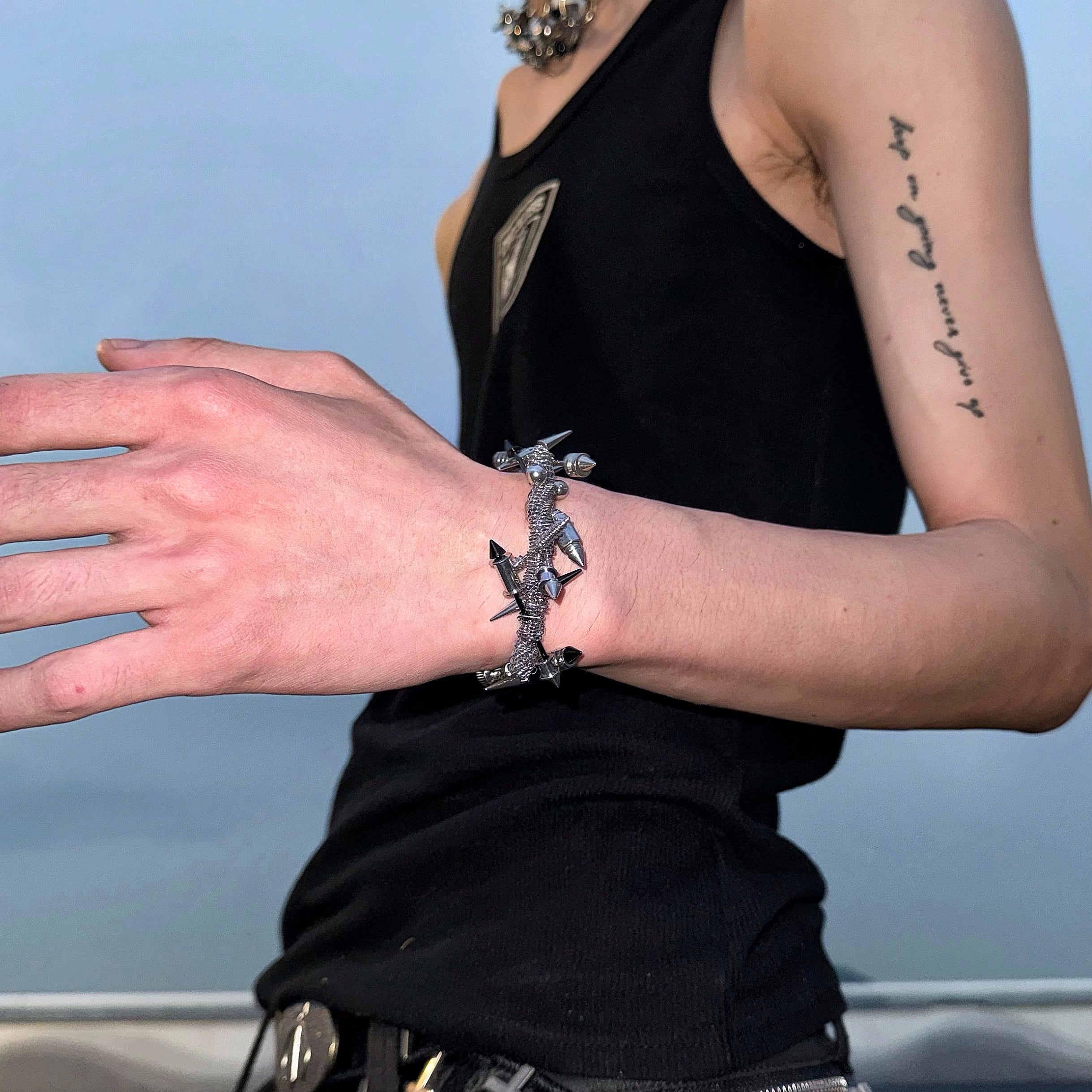 Willow Rivet Mechanical Open Bracelet