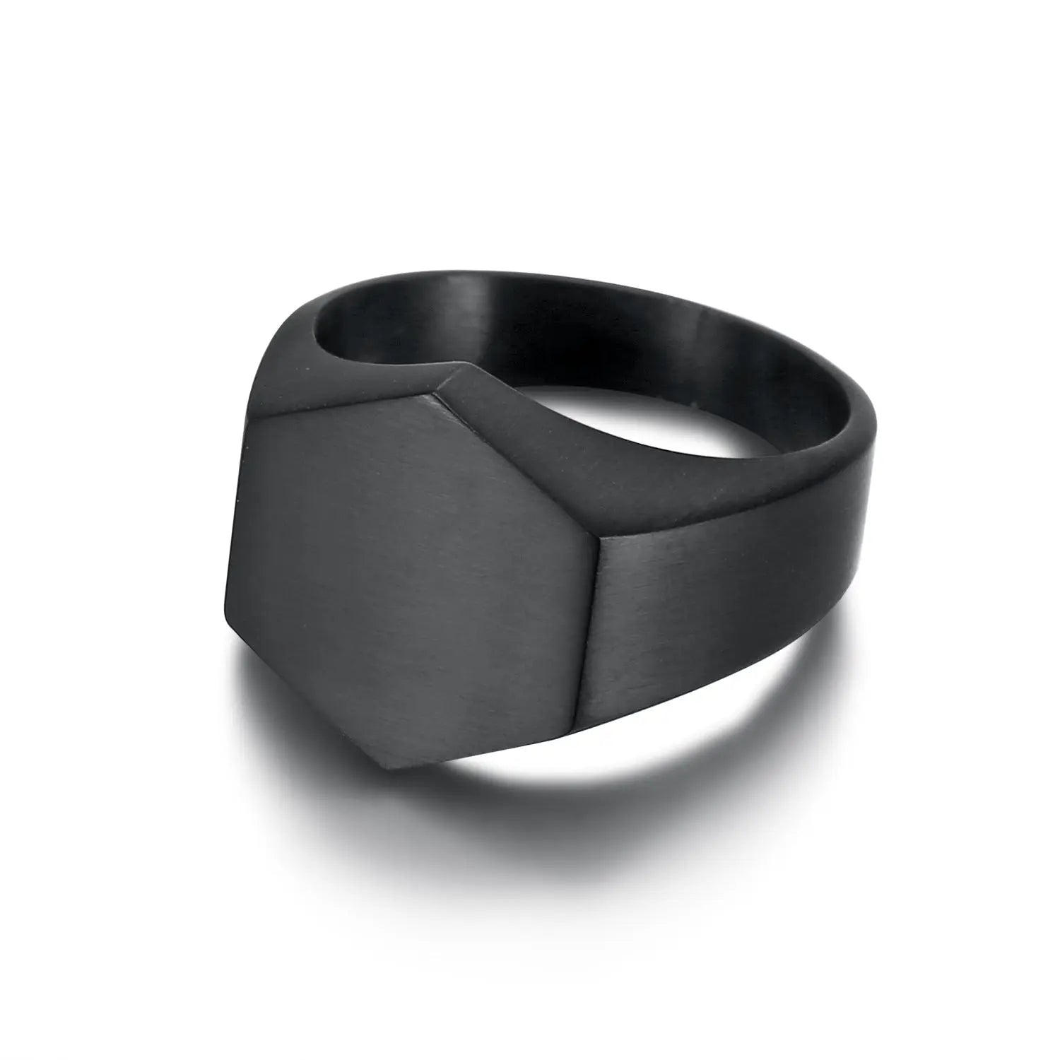 Hexagon Stainless Steel Ring - Vrafi Jewelry