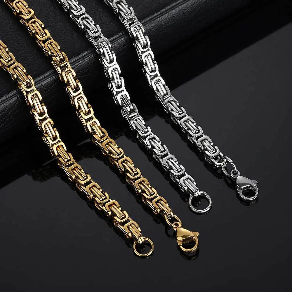 Hip Hop Stainless Steel Imperial Chain-Gold VRAFI