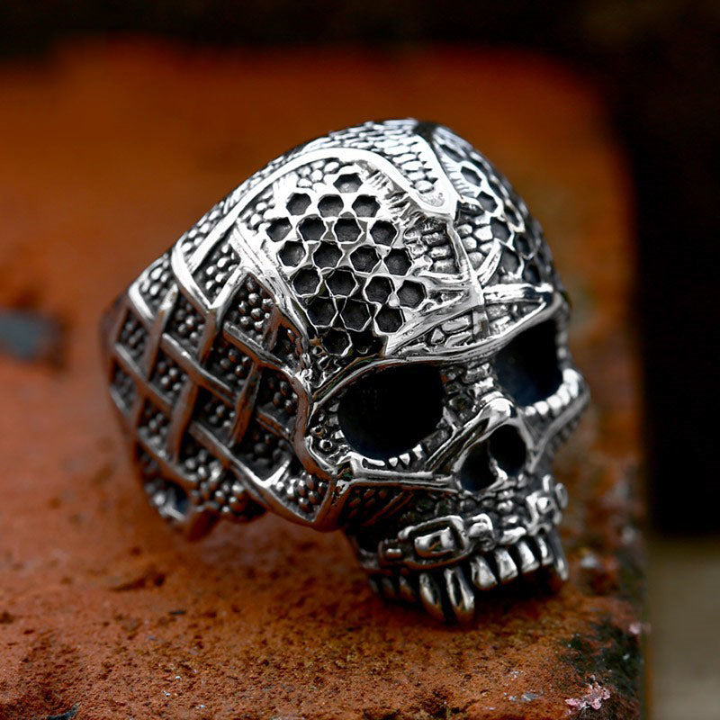 Hip-Hop Punk Stainless Steel Skull Men's Ring