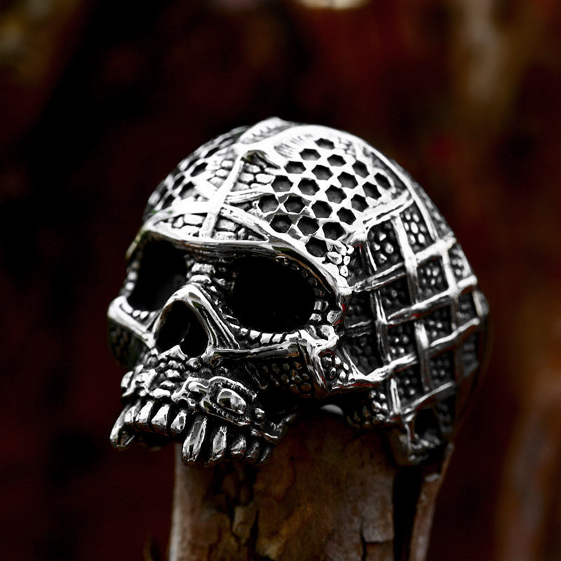 Hip-Hop Punk Stainless Steel Skull Men's Ring