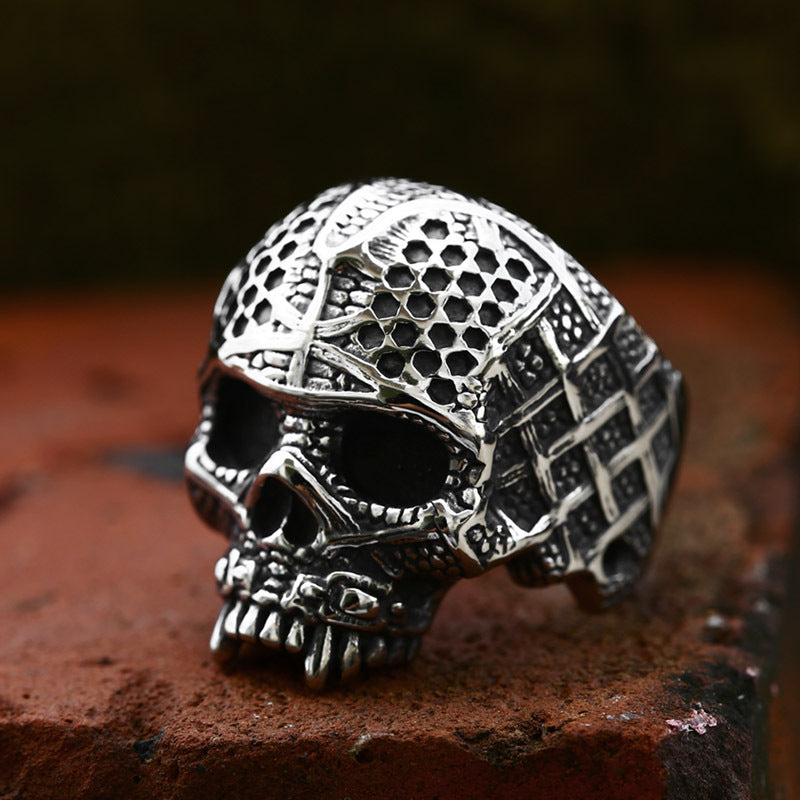 Hip-Hop Punk Stainless Steel Skull Men's Ring