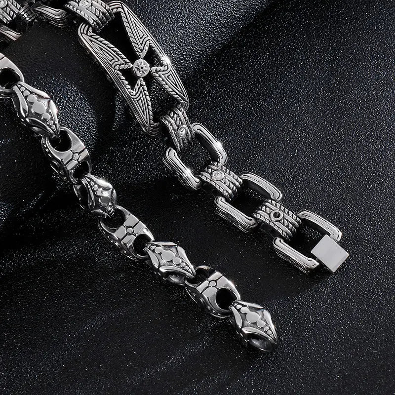 Hollow Cross Stainless Steel Bracelet VRAFI