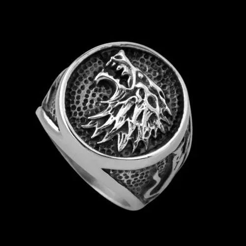 House Stark Direwolf Stainless Steel Ring VRAFI