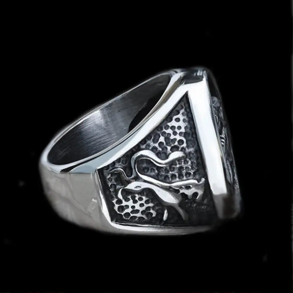 House Stark Direwolf Stainless Steel Ring VRAFI