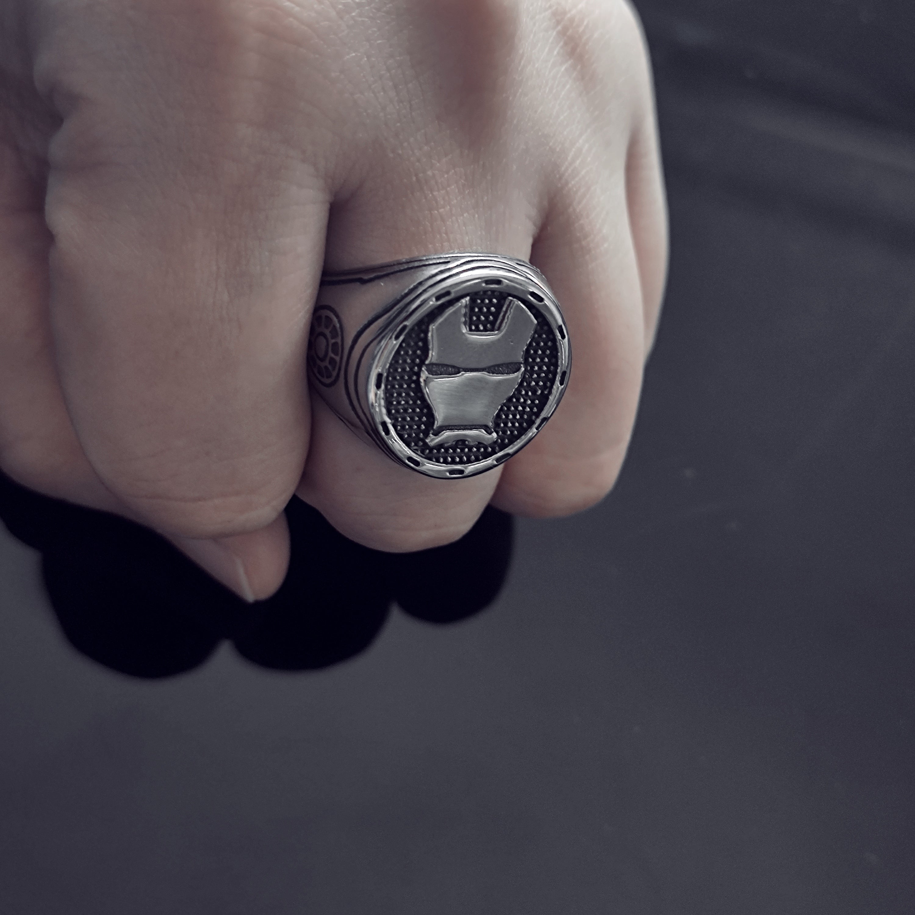 Iron Men Stainless Steel Ring-Vrafi Jewelry