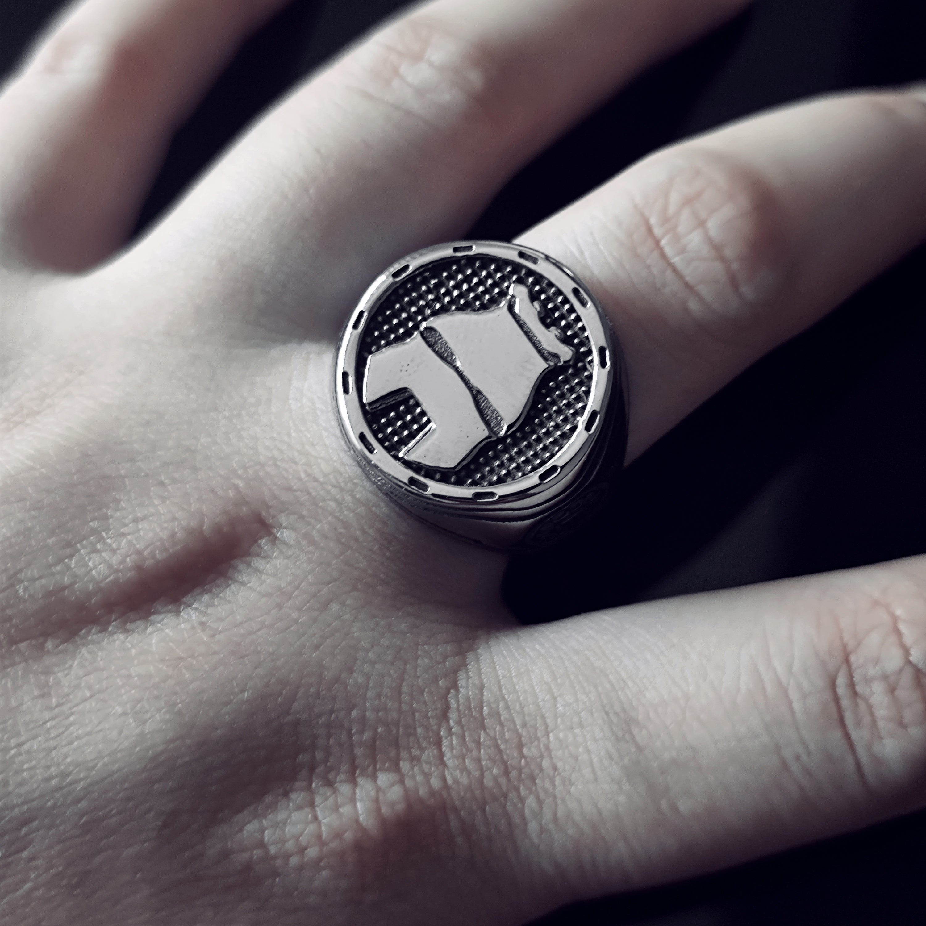 Iron Men Stainless Steel Ring-Vrafi Jewelry