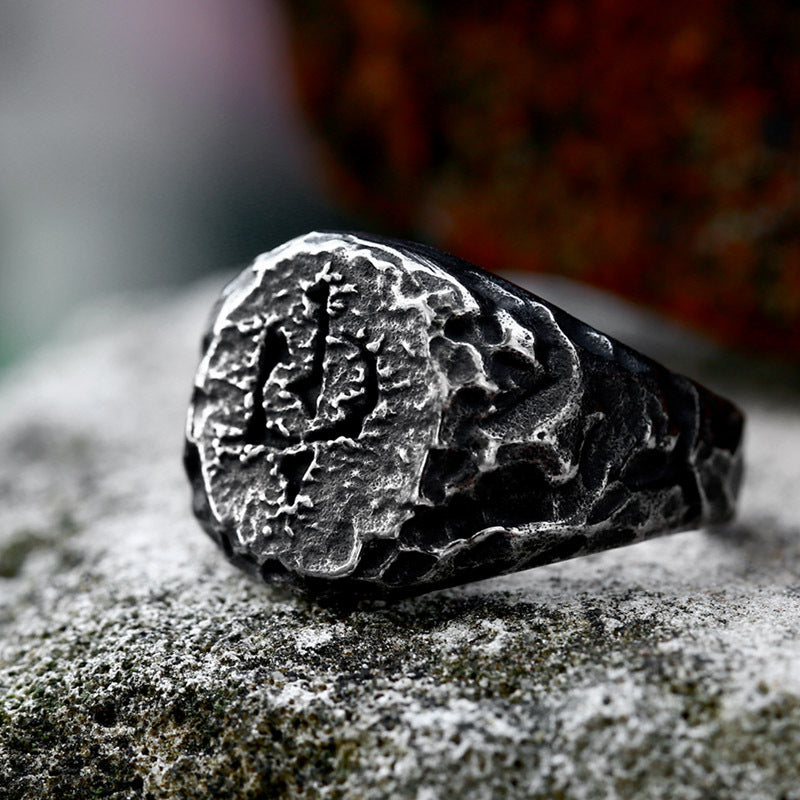 Sauron Mark Stainless Steel Ring-Vrafi Jewelry