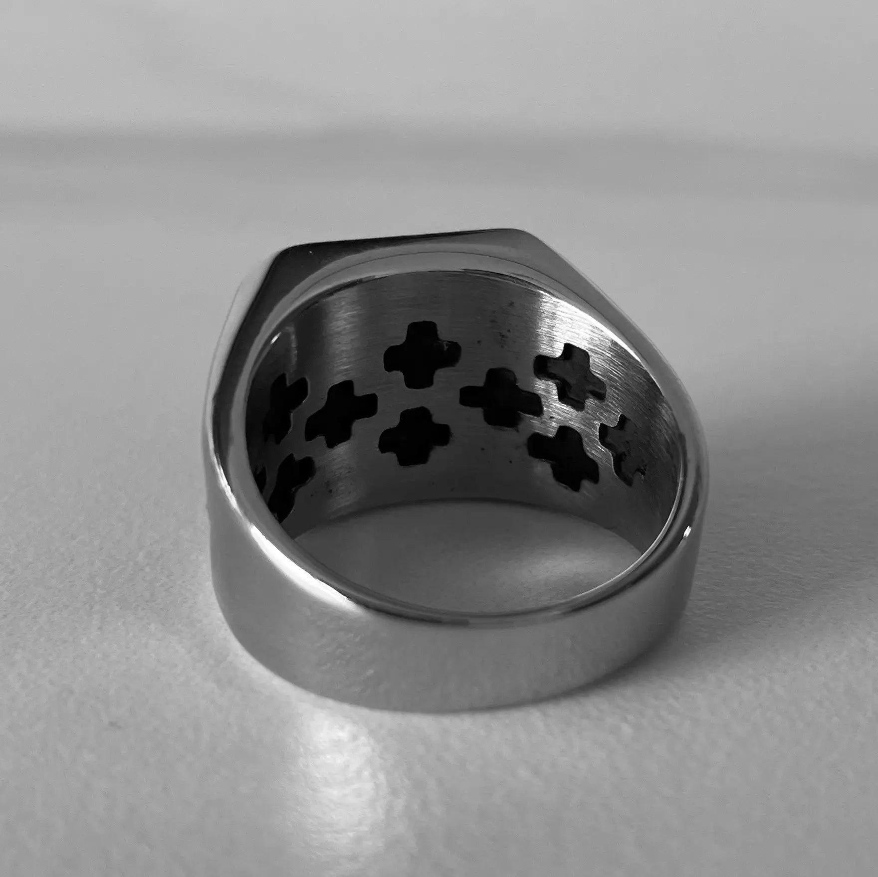 Jerusalem Cross Stainless Steel Ring VRAFI