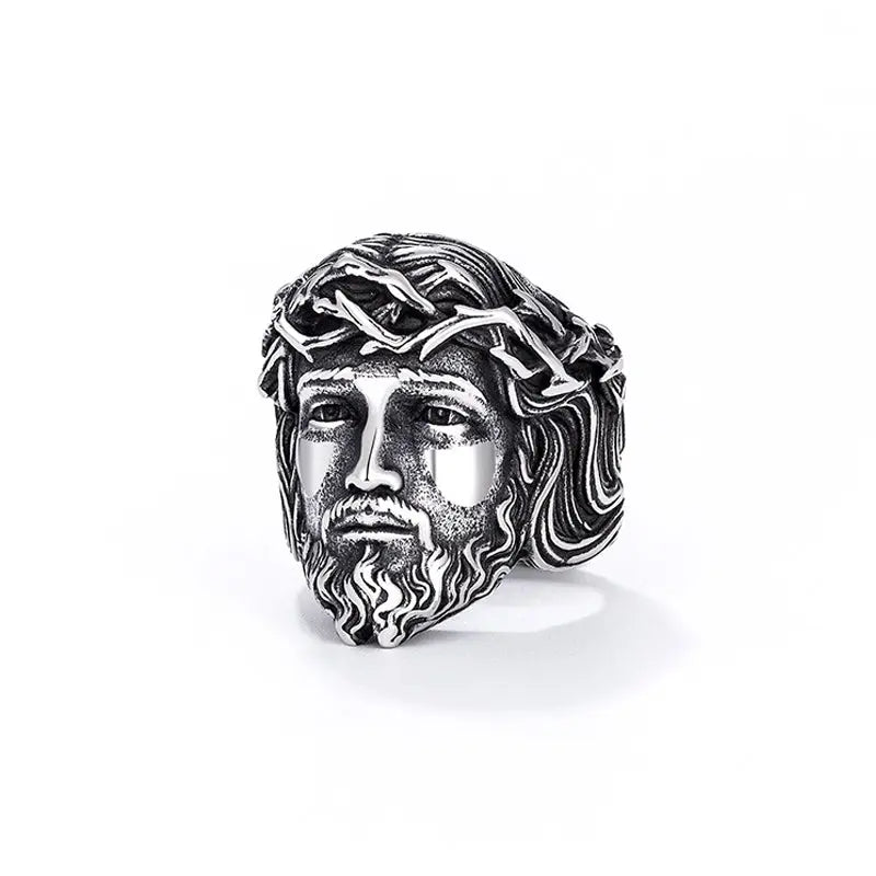 Jesus Crown of Thorns Stainless Steel Ring VRAFI
