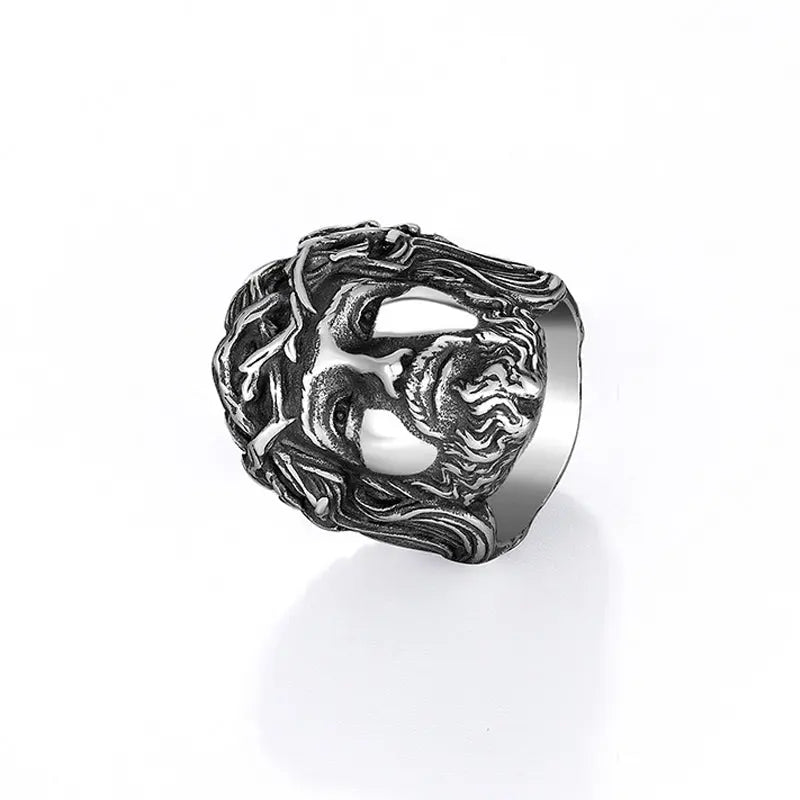 Jesus Crown of Thorns Stainless Steel Ring VRAFI