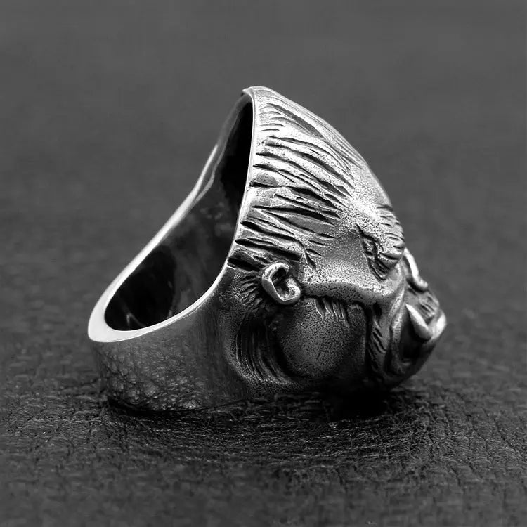 King Kong Gorilla Sterling Silver Ring - Vrafi Jewelry