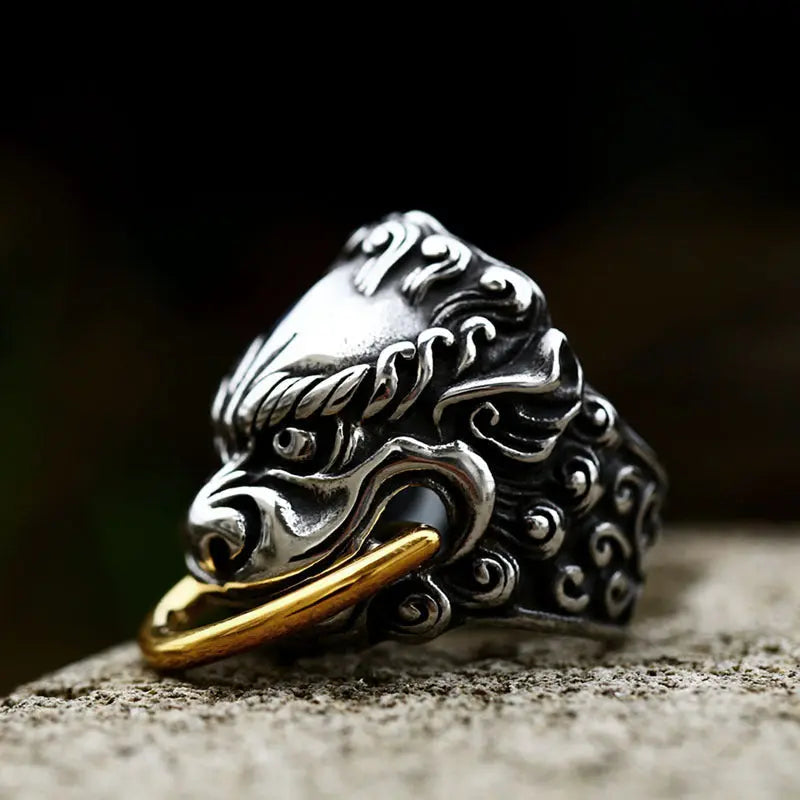 Kirin Head Stainless Steel Ring VRAFI