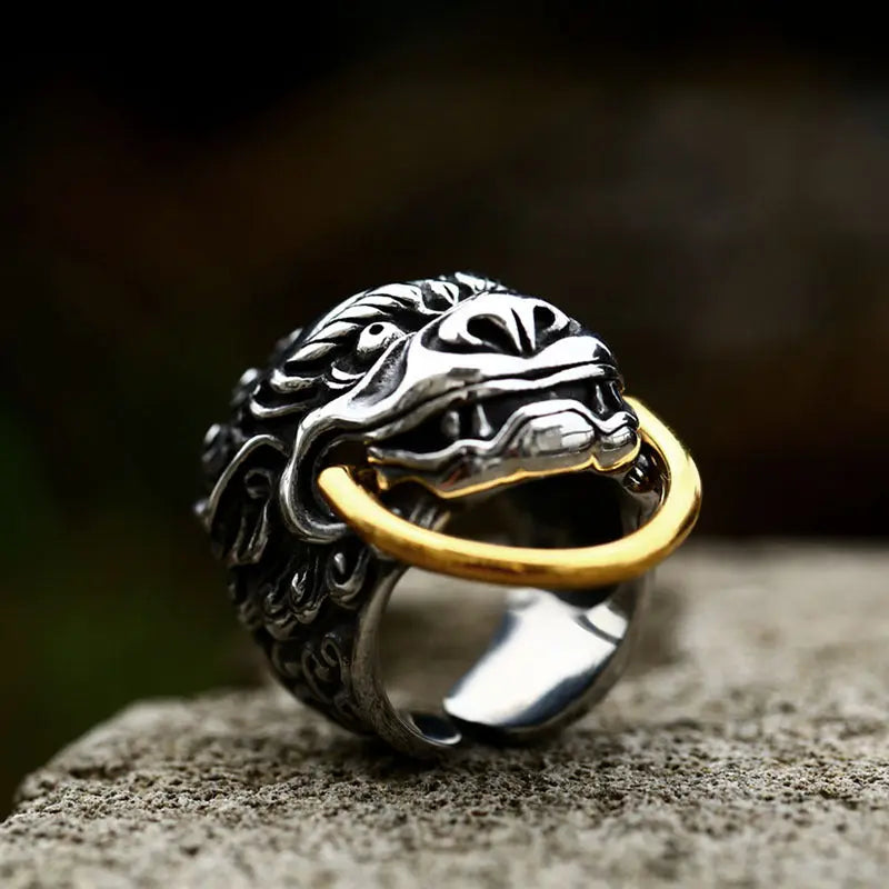 Kirin Head Stainless Steel Ring VRAFI