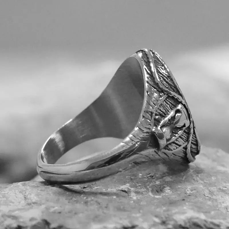 Lighthouse Stainless Steel Ring - Vrafi Jewelry