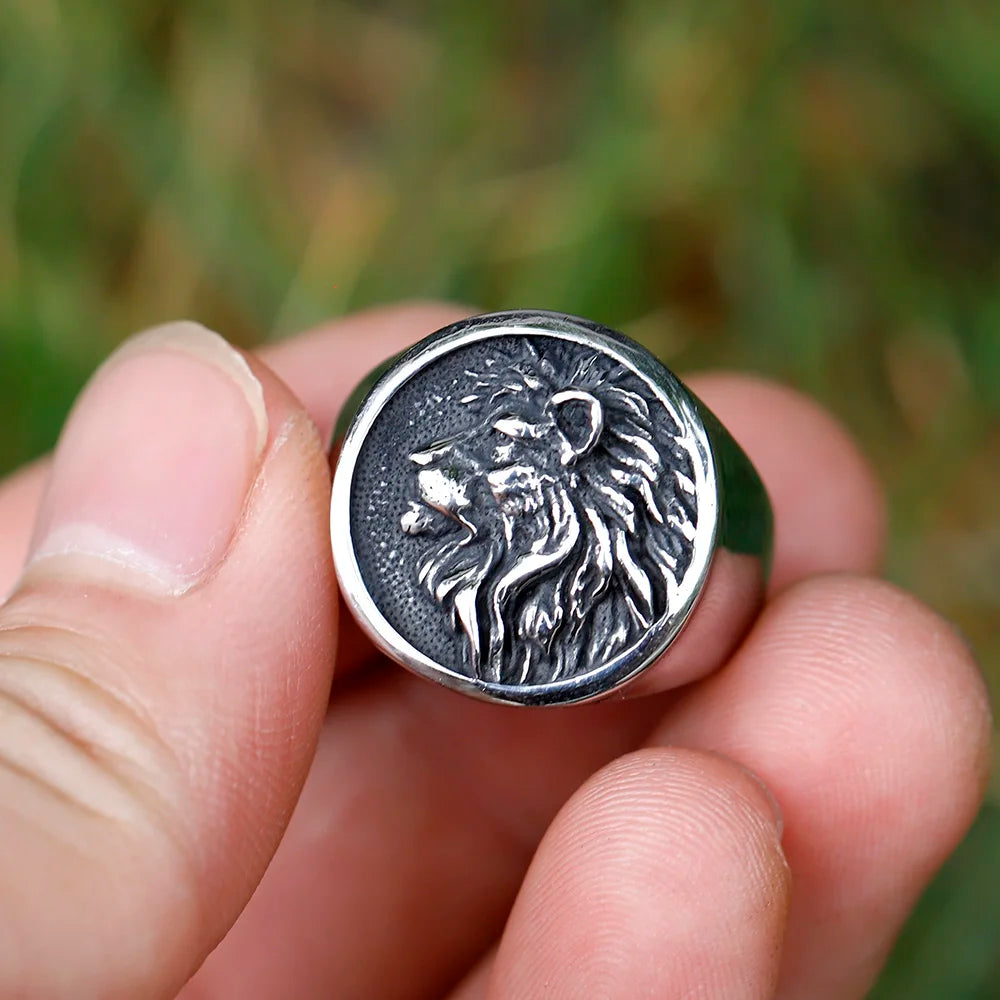 Lion Stainless Steel Ring