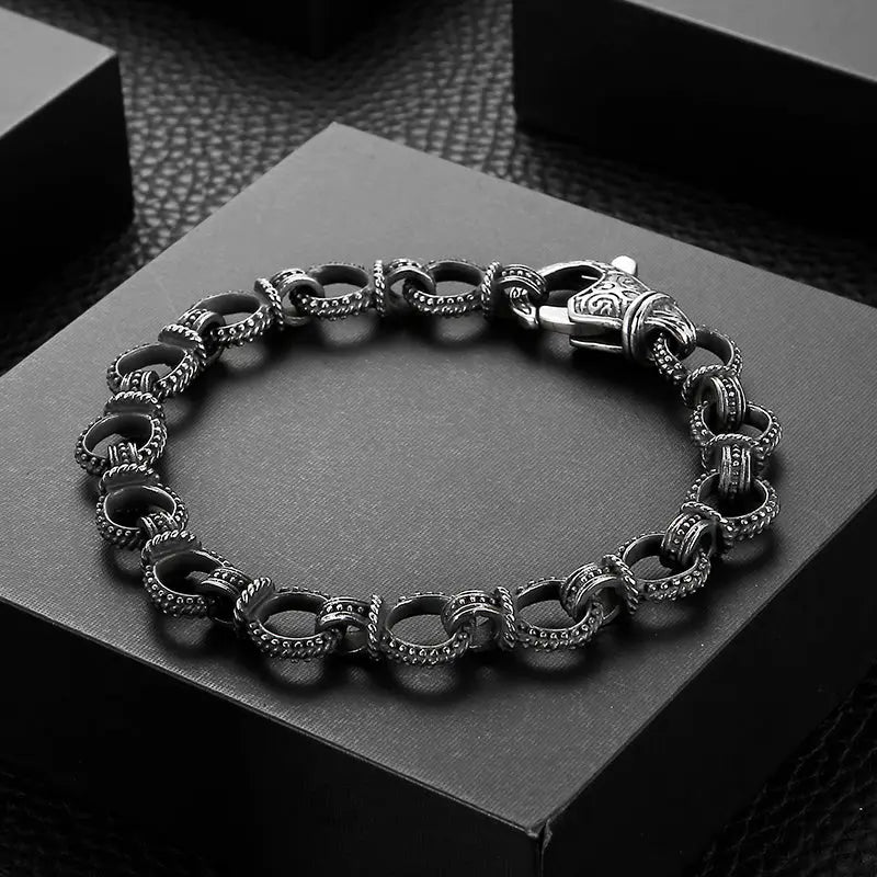 Lobster Clasp Stainless Steel Link Bracelet VRAFI