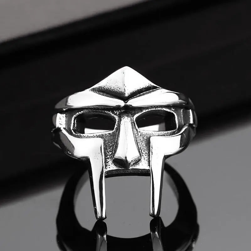 MF Doom Mask Stainless Steel Ring - Vrafi Jewelry