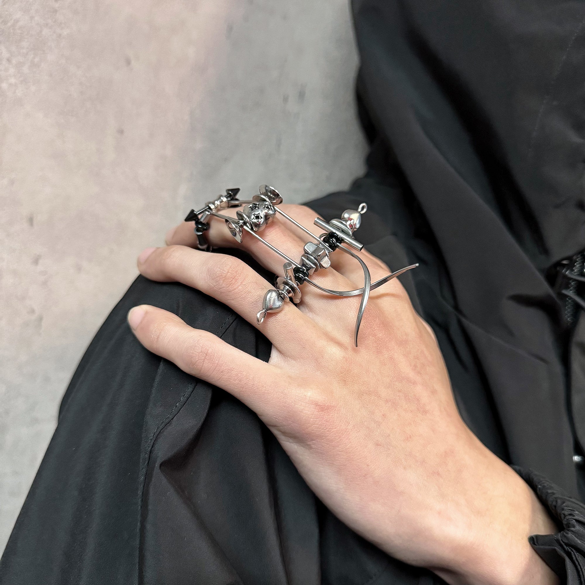 Mechanical Heart-Shaped Steel Ball Joint Ring