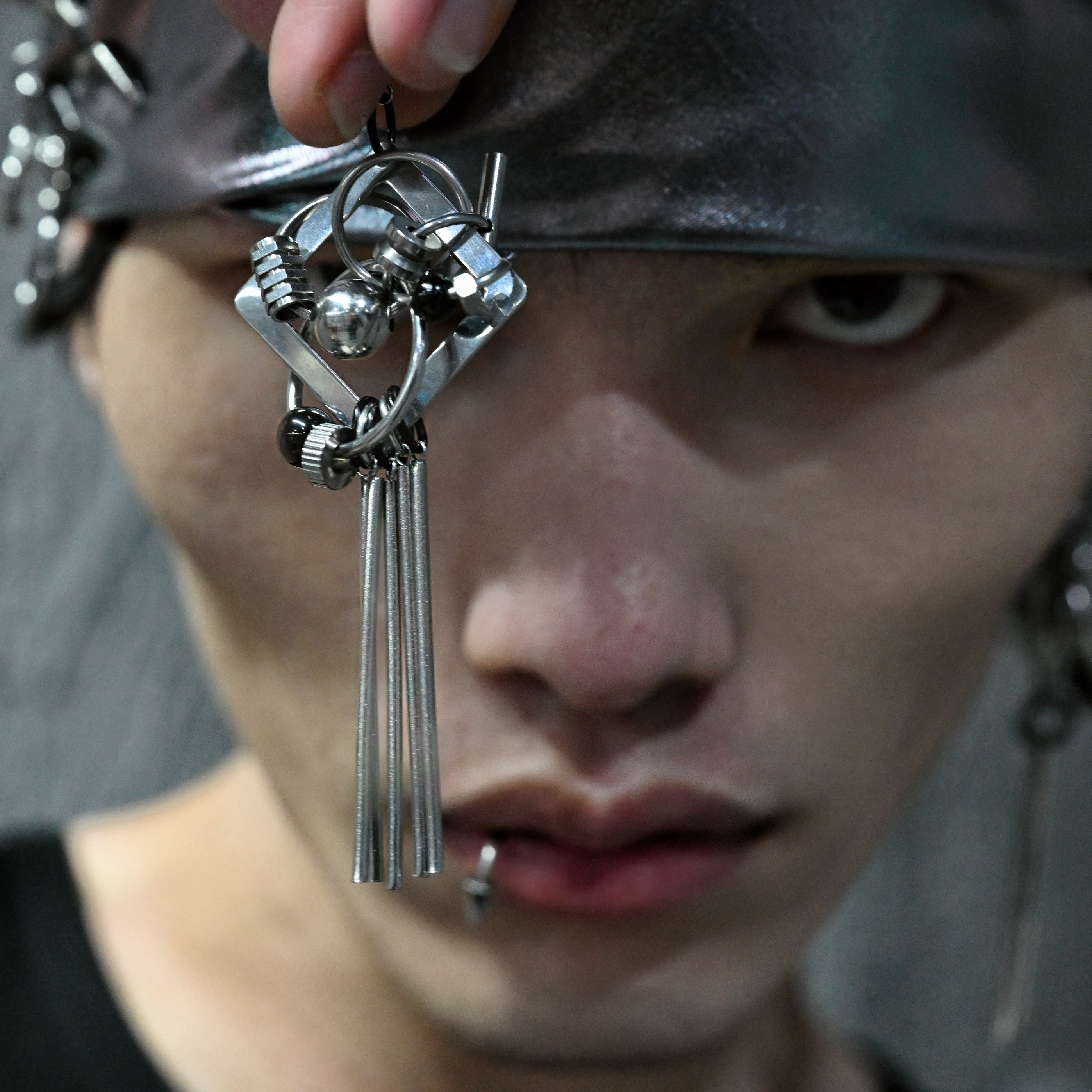 Mechanical Punk Earrings And Clip Earrings