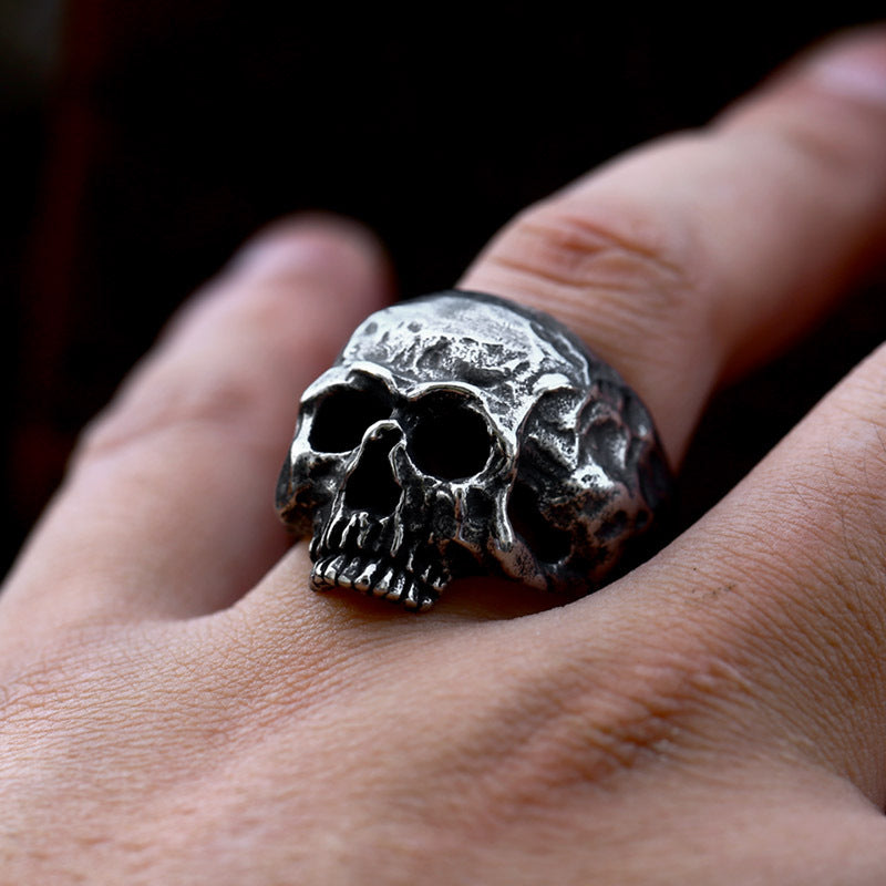 Men's Punk Skull Stainless Steel Ring