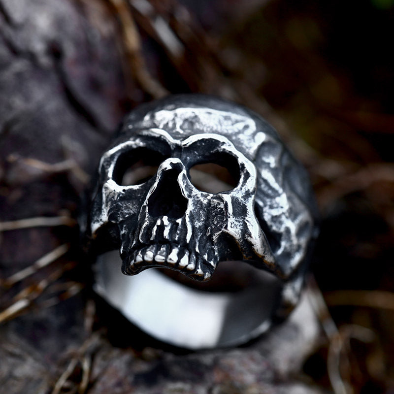 Men's Punk Skull Stainless Steel Ring