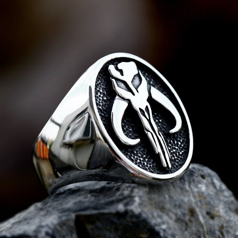 Mythosaur Skull Sigil Stainless Steel Ring