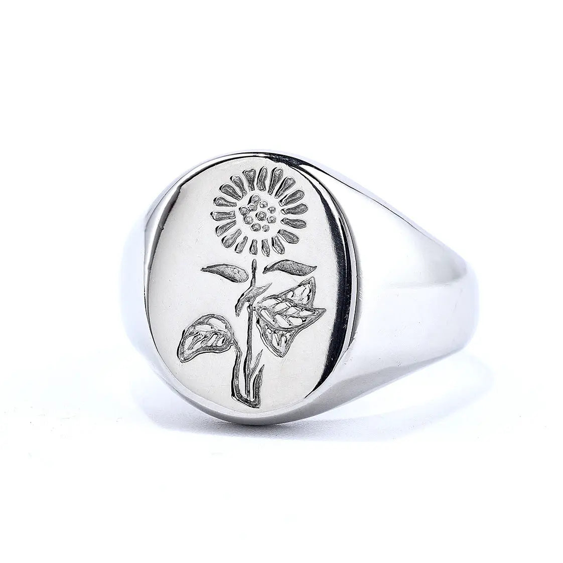 Minimalism Sunflower Stainless Steel Ring - Vrafi Jewelry