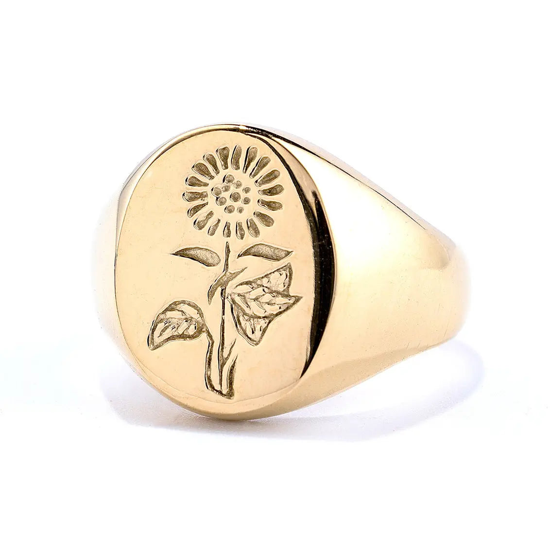 Minimalism Sunflower Stainless Steel Ring - Vrafi Jewelry