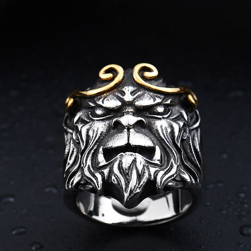 Monkey King Sun Wukong Titanium Steel Ring