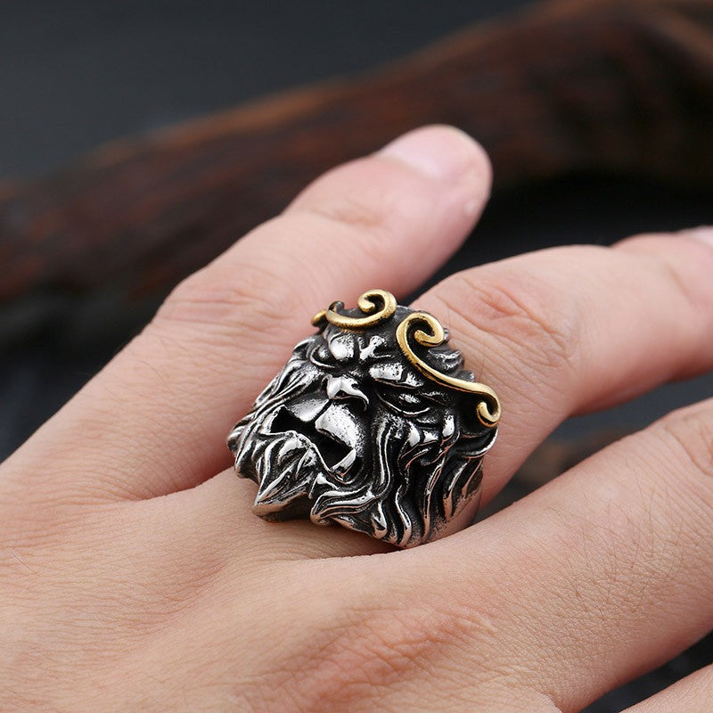 Monkey King Sun Wukong Titanium Steel Ring