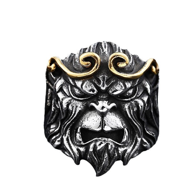 Monkey King Sun Wukong Titanium Steel Ring