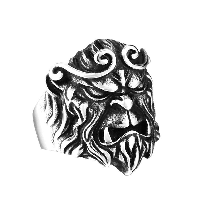 Monkey King Sun Wukong Titanium Steel Ring