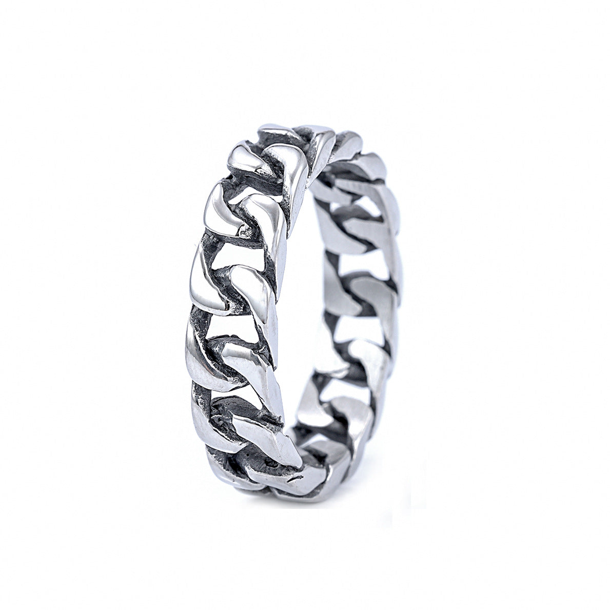 Motorcycle Chain Stainless Steel Ring-Vrafi Jewelry