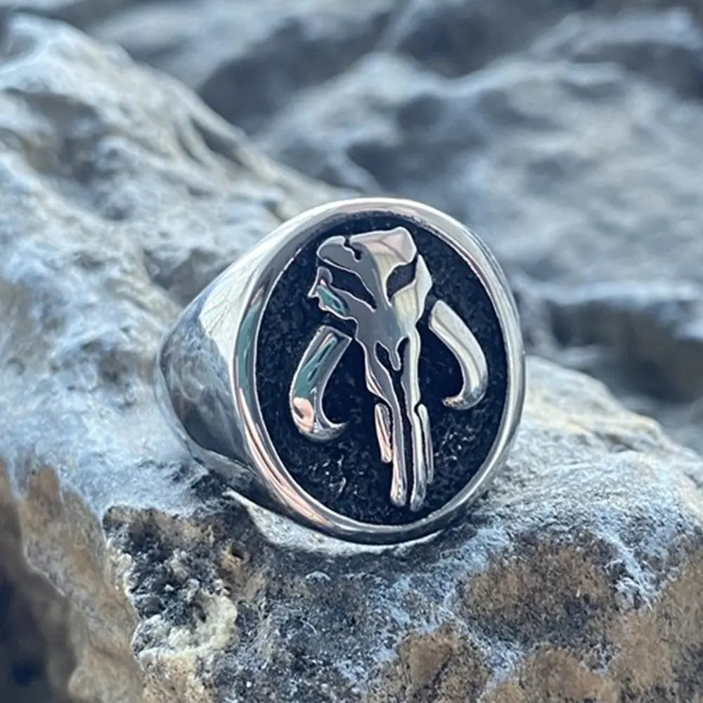 Mythosaur Skull Sigil Stainless Steel Ring VRAFI
